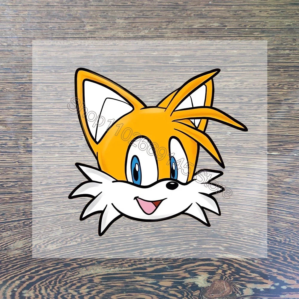 Sonic Cartoon Iron-On Patches – DIY Heat Transfer Anime Stickers for Clothing & Custom T-Shirts