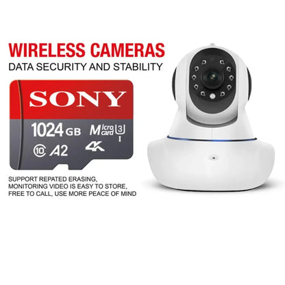 SONY 1024GB Micro SD Card – Class 10 High-Speed A2 TF Flash Memory for Xiaomi, Camera, Phone & Drone, 4K Ultra-HD Video