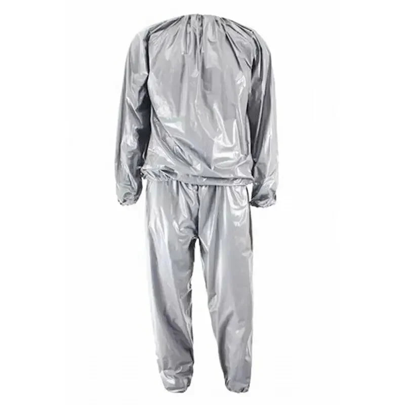 PVC Sauna Suit for Men & Women – Waterproof Anti-Rip Weight Loss Gym Fitness Workout Sportswear