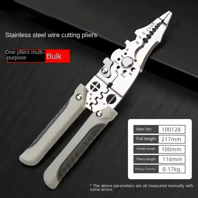 Multi-Functional Electrician Pliers - Wire Splitting & Stripping Tool for Electrical Work