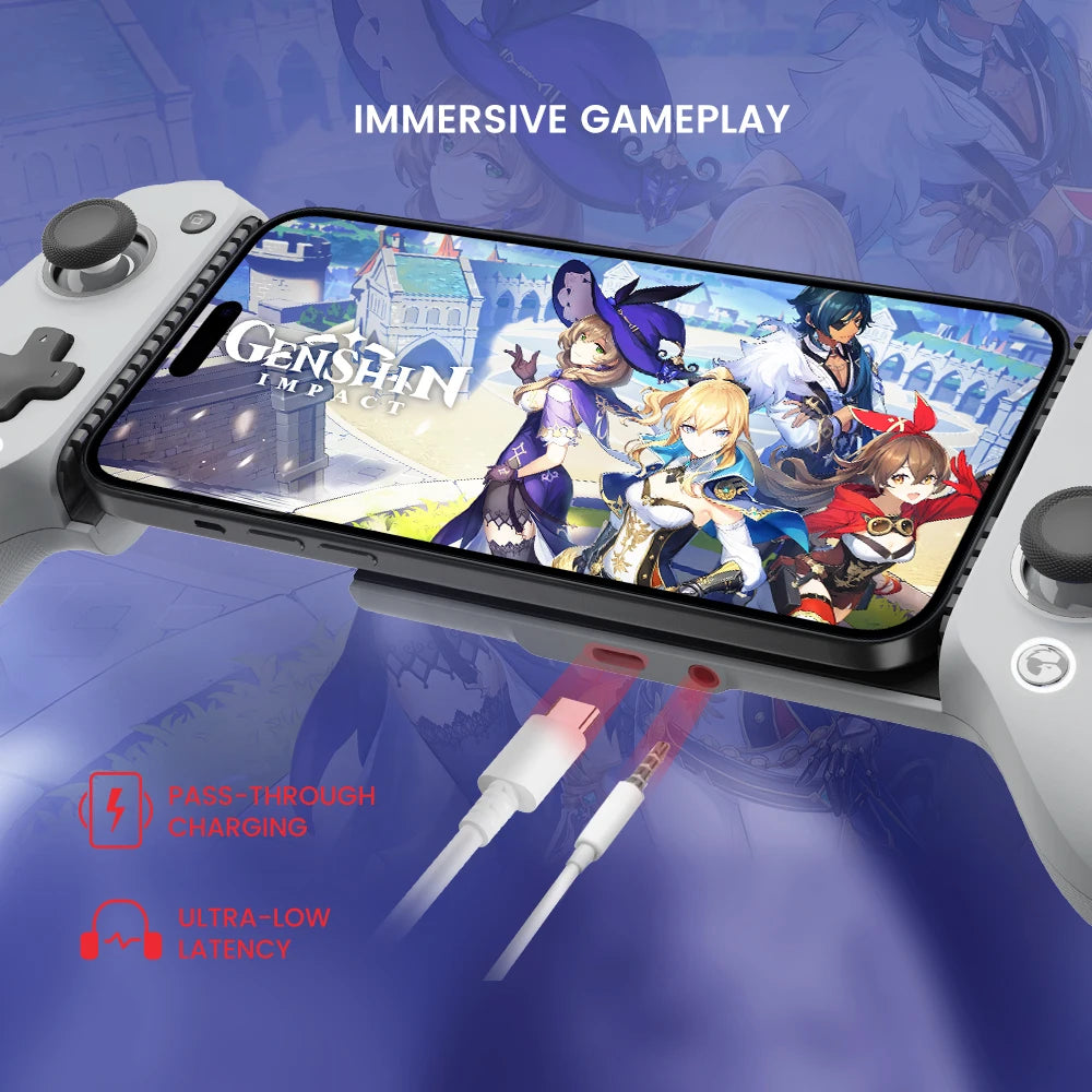 GameSir G8 Galileo Gamepad Controller – Hall Effect Joystick for iPhone 15 & Android Mobile Cloud Gaming