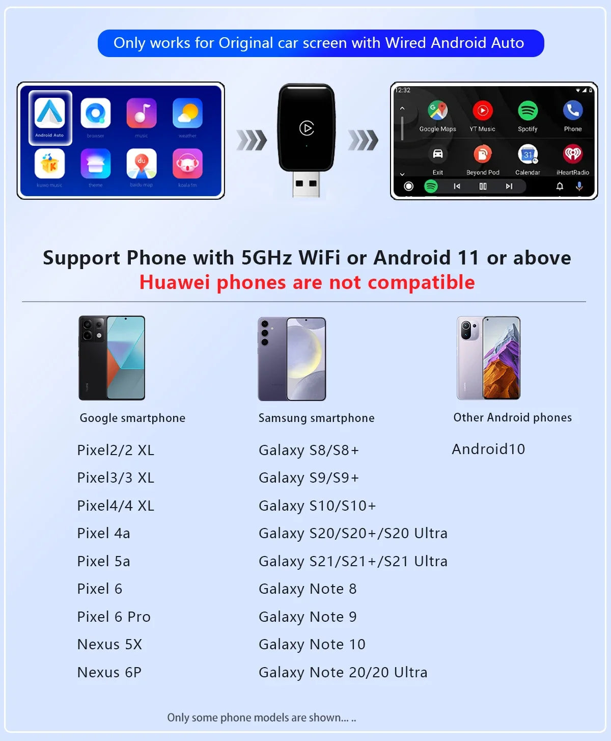 Mini CarPlay Box for Audi, Mercedes, Volvo, Volkswagen – Bluetooth Wireless Android Auto, Charging, Siri & iOS 15 Support