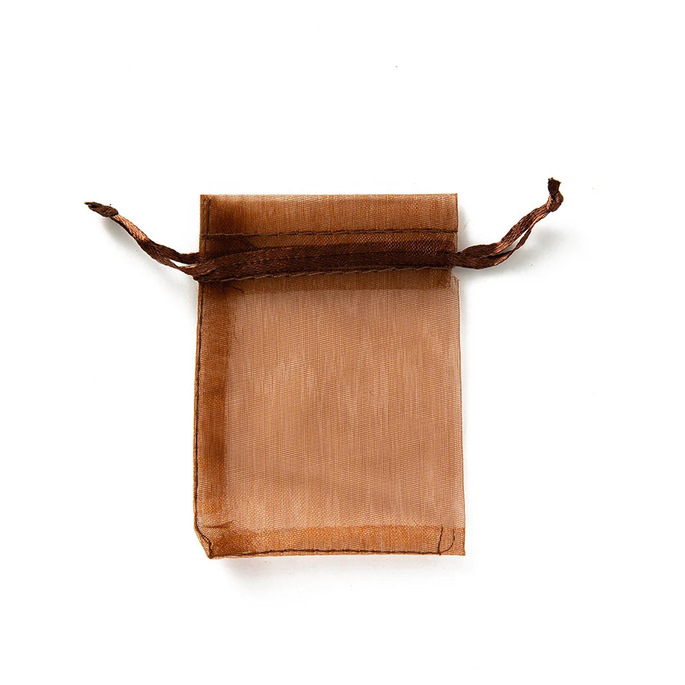 50pcs Gold Drawstring Bags – Jewelry, Candy, and Gift Pouches for Small Business Packaging