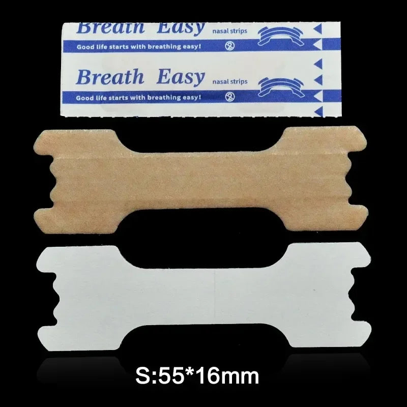 100/500PCS Nasal Breathing Strips — Anti-Snoring Nose Patch for Better Sleep and Easier Breathing
