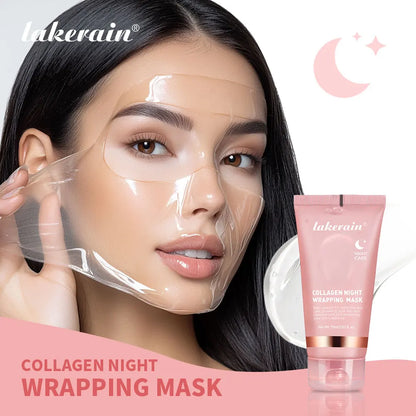 Night Collagen Wrapping Mask – Moisturizing, Brightening & Rejuvenating Korean Face Mask for Glowy Skin & Elasticity