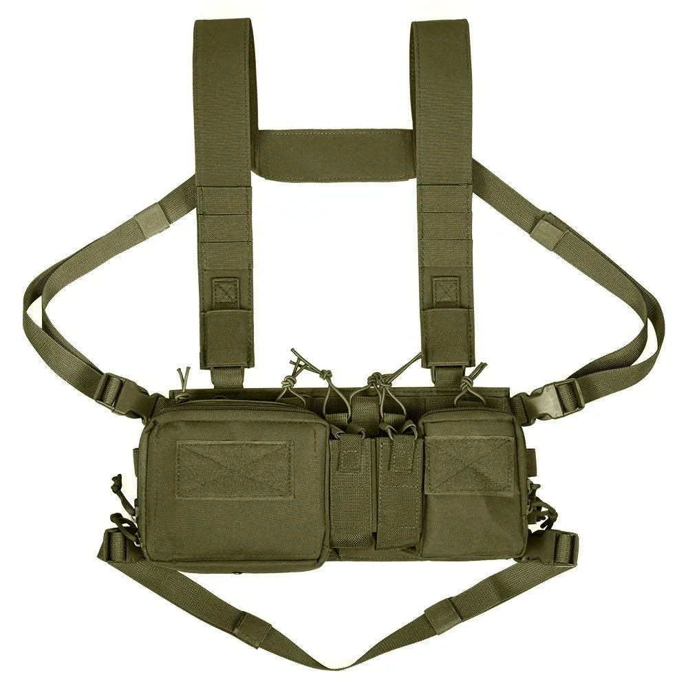 Tactical Vest CS Match – Wargame Military Nylon Chest Rig Vest for Airsoft, Hunting & Outdoor Camping Gear Accessories