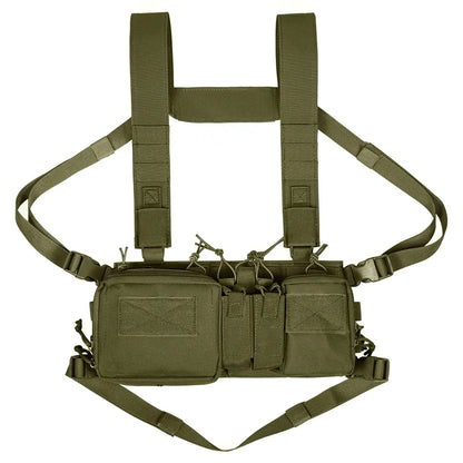 Tactical Vest CS Match – Wargame Military Nylon Chest Rig Vest for Airsoft, Hunting & Outdoor Camping Gear Accessories