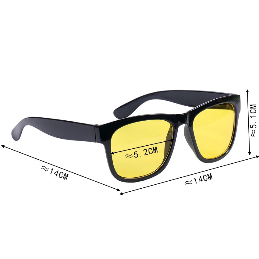 Anti-Glare Night Vision Driving Goggles for Men - Enhanced Light, Fashion Glasses, Car Accessory