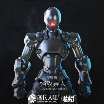 Sheik Mainland 3MIN Project Superhuman 3.75" Articulated Figure – 1/18 Model with 42 Joints & Accessories, Boys Toy Gift