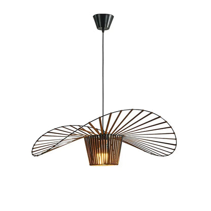Italian Cross-Border Nordic Straw Hat Fabric Lamp — Modern Designer Art Lamp for Restaurant & Living Bedroom