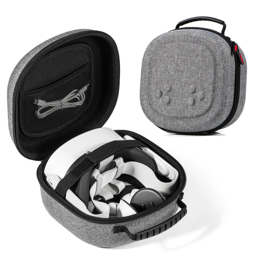 Hard Carrying Case for Oculus Quest 3S/Quest 3/Quest 2 — VR Headset & Controller Accessories Storage