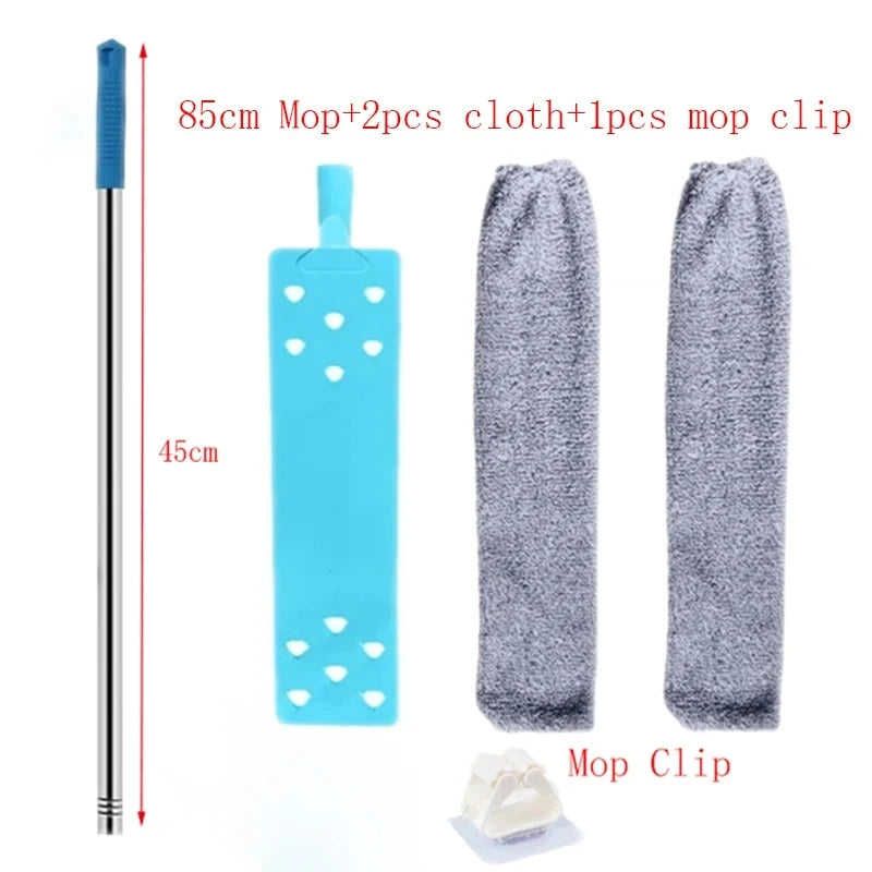 Telescopic Long Handle Broom — Microfiber Dust Brush for Home Blinds, Easy-to-Use Household Cleaning Tool