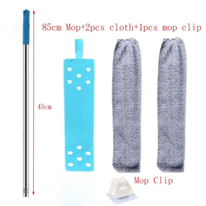 Telescopic Long Handle Broom — Microfiber Dust Brush for Home Blinds, Easy-to-Use Household Cleaning Tool