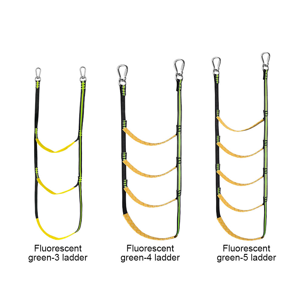 Portable Boat Ladder – Reusable Nylon Rope Ladder for Auxiliary Boarding, 3/4/5 Steps