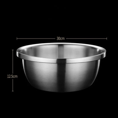Stainless Steel Drain Basket Colander – Round Rice Cleaning Sieve & Fruit Vegetable Washing Strainer for Kitchen Use