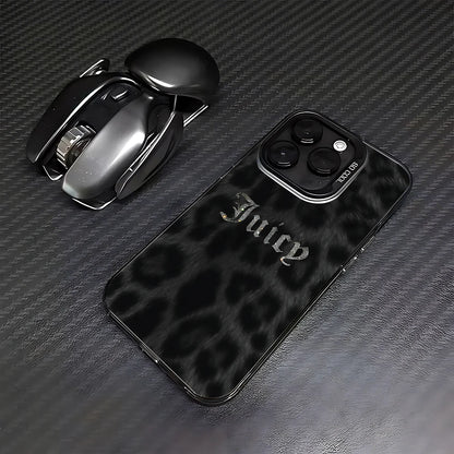 Juicy Couture Style iPhone Case - Matte Anti-Fall Protective Cover for iPhone 11–17