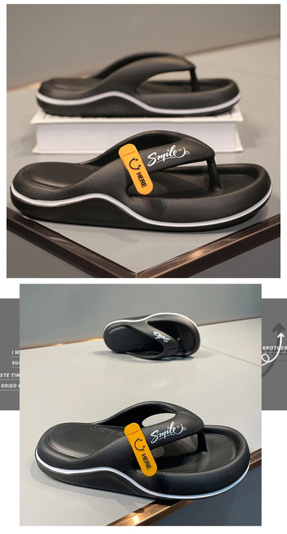 Men's & Women's Flip Flops – Non Slip Thick Sole Slippers, Super Soft Indoor & Outdoor Beach Sandals