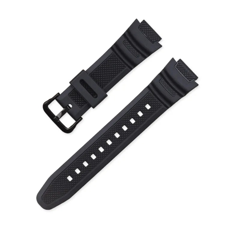 18mm Silicone Watch Strap for Casio G-Shock - Replacement Rubber Band for AE-1000W, AQ-S810W, SGW-400H, W-735H and Compatible Models