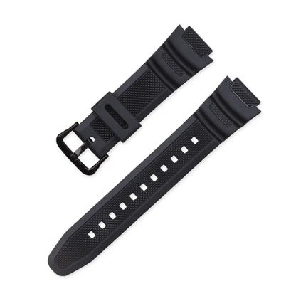 18mm Silicone Watch Strap for Casio G-Shock - Replacement Rubber Band for AE-1000W, AQ-S810W, SGW-400H, W-735H and Compatible Models