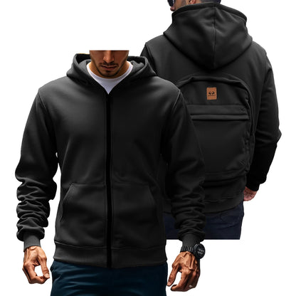 Autumn/Winter Loose Cotton Hoodie – Unisex Casual American Fashion Backpack Style