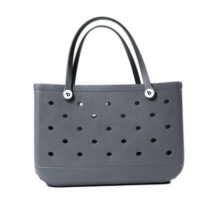 EVA Beach Bag for Women - Waterproof Bogg Rubber Travel Tote, Washable Handbag for Sports, Beach, Market, Pool