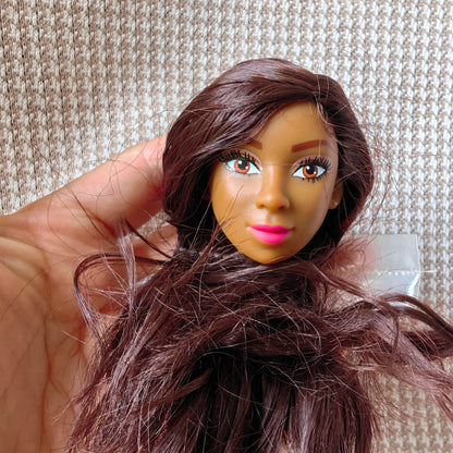 Original 1/6 Doll Supermodel FR Heads — DIY Curly Black Hair Doll Accessories, Limited Edition Collectible Gift