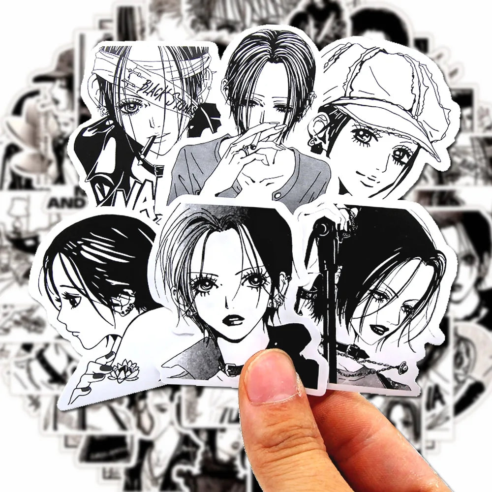 Anime NANA Sticker Pack - 30/60/180PCS Waterproof Graffiti Decals for Phone, Laptop & DIY Decoration