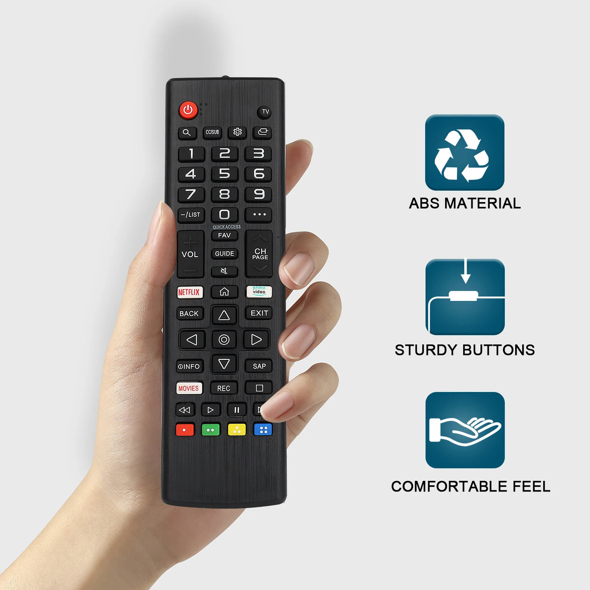 LG AKB75675304 TV Remote Control - Compatible with 32LM5620BPUA, 32LM570BPUA, 32LM620BPUA & 32LM630B TVs