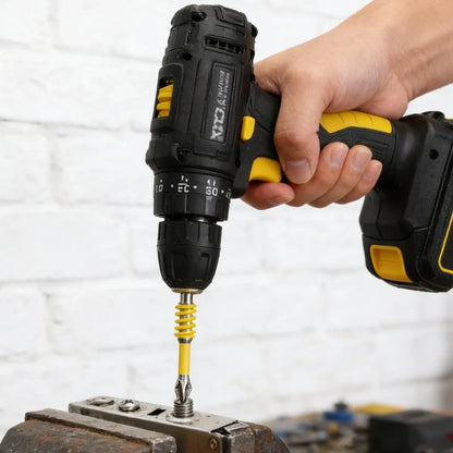 Spring-Loaded Magnetic Hex Shank Screwdriver Bit - Anti-Slip Wear-Resistant Drill Bit for Woodworking & DIY Repairs