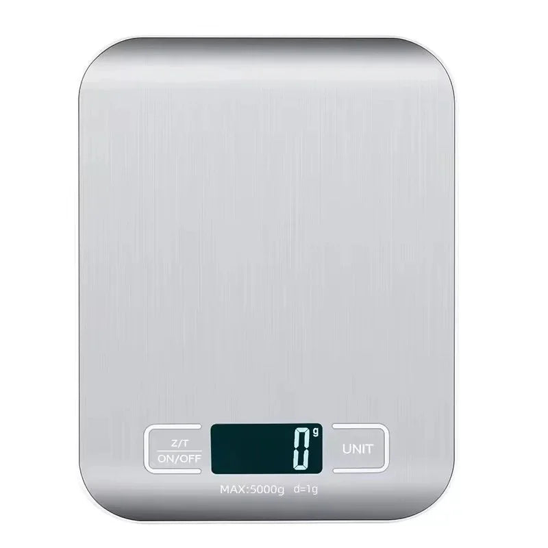 Digital Kitchen Scale - 10kg/5kg Stainless Steel Food Scale with LED Display for Baking & Meal Prep