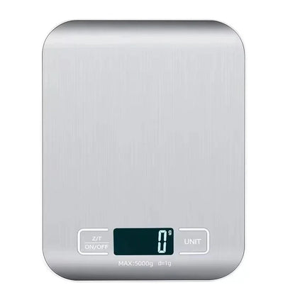Digital Kitchen Scale - 10kg/5kg Stainless Steel Food Scale with LED Display for Baking & Meal Prep