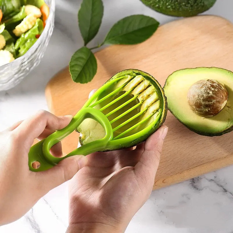 Multifunctional Avocado Cutter Corer | Butter Fruit Slicer Peeler | Pulp Separator Plastic Knife | Kitchen Tools Gadgets Accessories