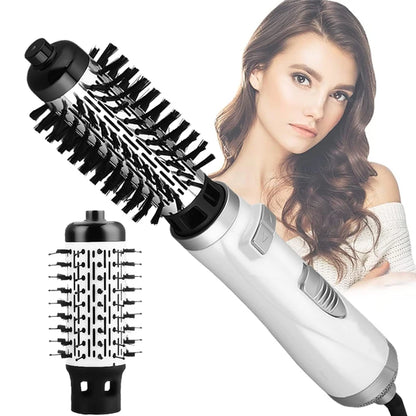 Negative Ionic 3-in-1 Hair Dryer Brush – Hot Air Straightening Comb & Curling Iron Multifunctional Styling Tool