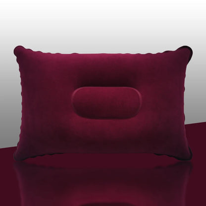 Inflatable Air Pillow Bed – PVC Nylon Camping & Travel Pillow for Neck and Back Support