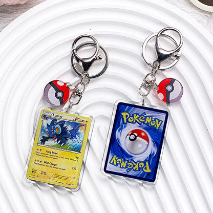 Pokemon Acrylic Keychain Charms - Pikachu Bulbasaur Jigglypuff Bag Pendant Backpack Accessories Gift