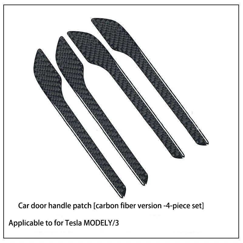 Tesla Model 3/Y Car Door Handle Stickers – Anti-Scratch, Luminous & Scratch-Resistant Car Accessories
