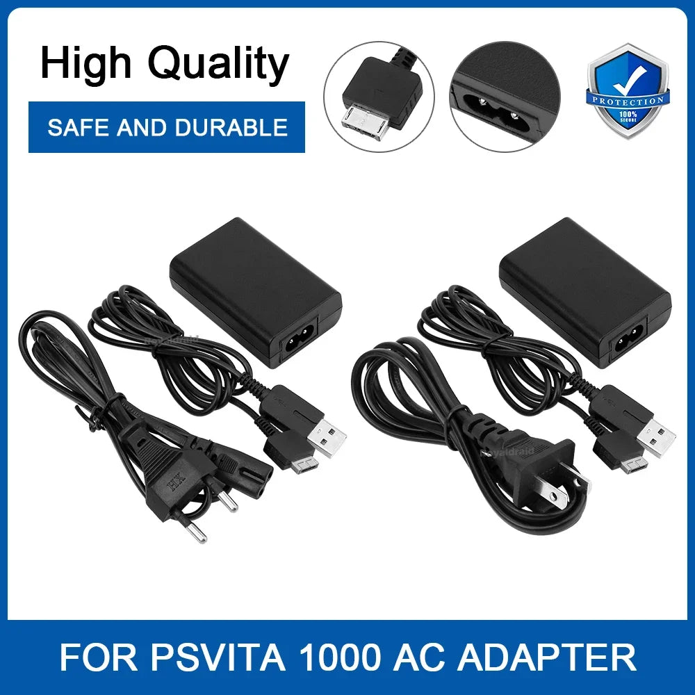 EU/US Plug Wall Charger – AC Adapter Power Supply for Sony PSP/PSV 1000/2000/3000