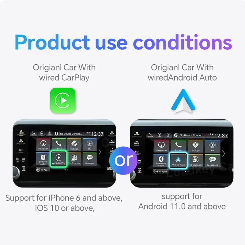NEW 2-in-1 Mini Wireless CarPlay & Android Auto Adapter – Wired to Wireless Plug & Play for 99% OEM Cars