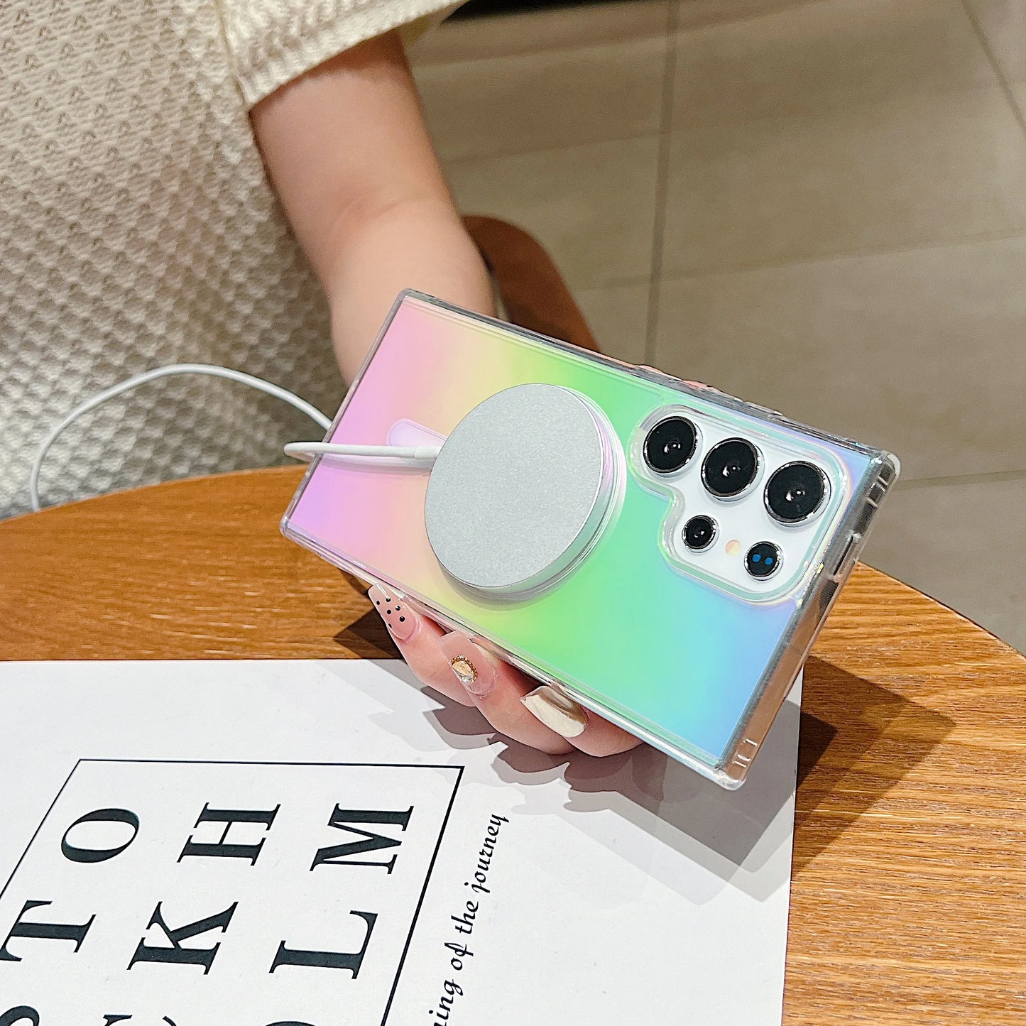 Gradient Rainbow Magnetic MagSafe Case for Samsung Galaxy S26/S25/S24/S23/S22/S21 Series & A56/A55/A54