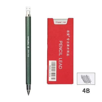 5.6mm Mechanical Pencils & Charcoal Graphite Lead – Soft, Medium & Hard HB to 14B Sketch Drawing Core