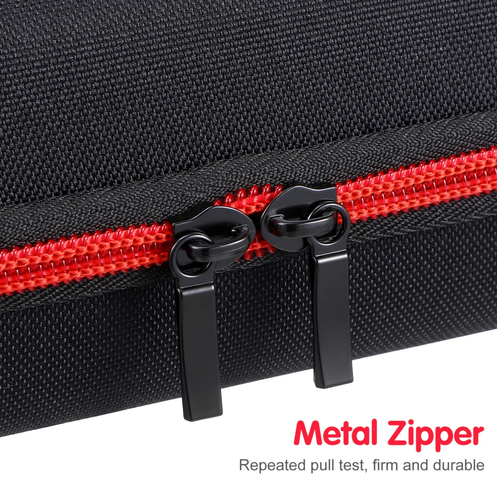 Portable EVA Wireless Microphone Storage Case – Shockproof Hard Carry Bag with Cable & Accessory Organizer