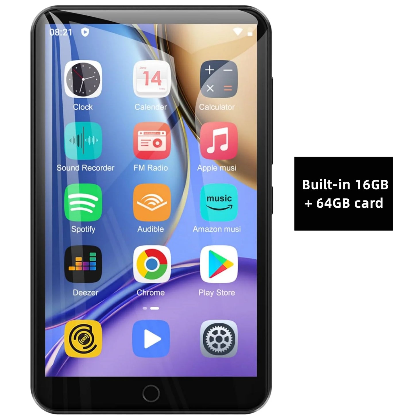 Android 9 MP3 Player - 16GB/80GB Bluetooth WiFi Music Player with 4.0-Inch Screen, FM Radio & eBook Support