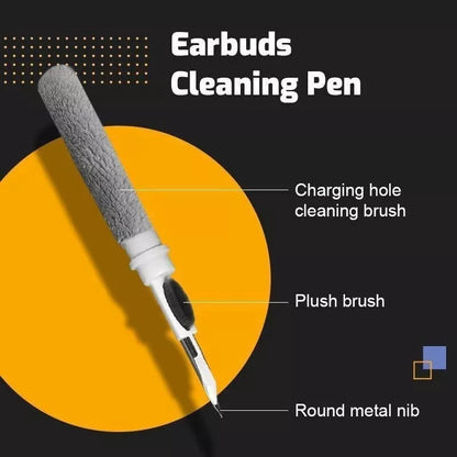 AirPods Pro & Earbud Cleaning Kit - Multi-Tool Pen Brush Set for Bluetooth Earphones, Keyboards, and Phone Maintenance