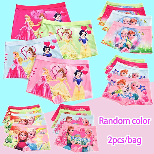 New Girl Underwear Set – Anna Elsa Princess Cartoon Kids Panties, 2-7 Years, Comfortable Briefs for Girls