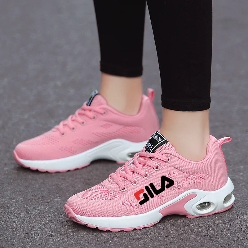 New Women's Running Shoes – Breathable Mesh, Air Cushion Lace-Up Sports Sneakers for Summer