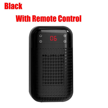 Portable Plug-In Wall Outlet Heater - Compact Electric Space Heater with Remote Control for Bathroom, Bedroom & Home Use