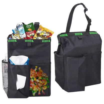 Waterproof Foldable Car Trash Can - Large Capacity Hanging Waste Bin & Vehicle Organizer