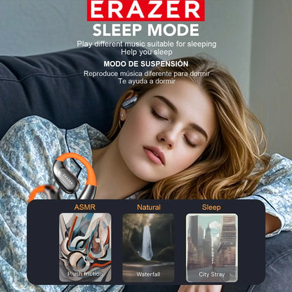 ERAZER XF31 AI Translator Earphones - Bluetooth Translation Earbuds, Sleep ASMR Headset, DIY APP, Wireless Open-Back Headphones