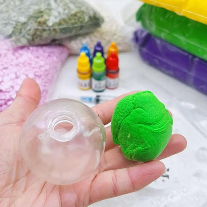 10-Piece Sphere Jewelry Casting Molds - DIY Silicone Ball Molds for Handmade Crafts and Stress Relief Toys