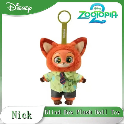 NEW 2026 Disney Zootopia Blind Box – Judy & Nick Vinyl Plush Cartoon Character Pendant, Trendy Toy Gift